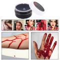 Thick Blood Fake Clot Blood Gel Makeup Vampires Scars For Halloween Cosplay 1Oz. 