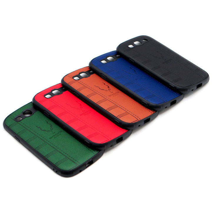 Samsung Galaxy S3 Soft Back Cover Multicolour  Leather Case For Samsung S3