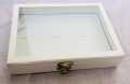 Velvet jewelery ring box with transparent Lid glass,  slots wedding ring gift box, Engagement, birthday, wedding anniversary, Luxury Portable Small Storage Jewellery Box. 