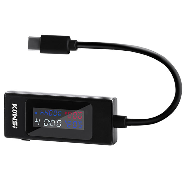 KWS-065C Type-C USB-C 4-30V Voltage Meter Timing Ammeter Digital Monitor Voltage Tester Current