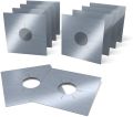 4-Pack Reusable Non-Stick Foil Gas Hob Range Stove Top Burner Protectors Liner Cover (0.2MM), Stove Burner Covers, Stovetop Protector,Gas Cooktop Clean Mat Pad, Easy to Clean(Silver). 
