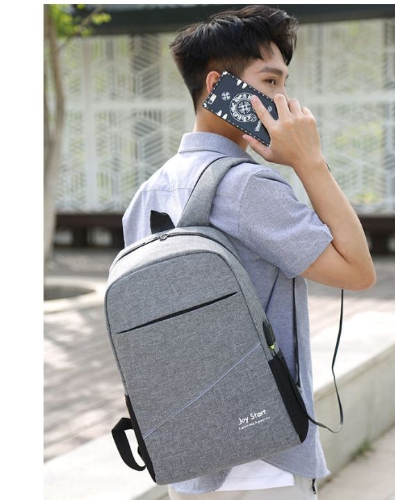 Joy Start Laptop Bag With USB Charging Outdoor Travel Bag Business Laptop Backpack, Water Resistant Travel Bag with USB Charging Port, Slim Travel College School Bookbag