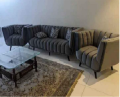 5 seater modern sofa set with free cushions- Velvet Fabric Modern 5 Seater Turkish Design Sofa Set(customized). 