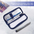 Portable Insulin Cooler Bag Diabetic Foil Ice Bag (Navy Blue). 