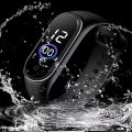 Pack of 2 Black Digital Square Wrist Watch LED Display watch For Men. 