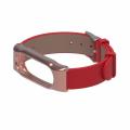 Mijobs Leather Bracelet Replacement for Xiaomi MiBand 2 Wrist Strap Smartband. 