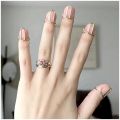 New Arrivals Very Fashionable The Base of The Manicures, Fingertip Nail Rings for Girls Women Phalanx Ring 10 Pieces Sets. 