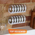 6 pcs Spice Rack Masala Jar Seasoning Cans Kitchen Cylindra Spice Rack Condiment Bottles. 