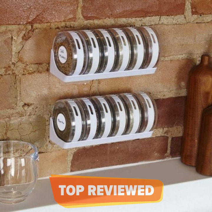 6 pcs Spice Rack Masala Jar Seasoning Cans Kitchen Cylindra Spice Rack Condiment Bottles