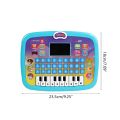 26 English Words Kids Learning Educational Tablet With Led Screen. 