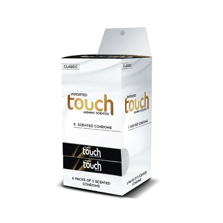 Touch Classic Condom Dispenser - Jasmine Scented - Pack of 5 - 30 Pieces (6 x 5's)