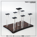 Modern Kitchen Glass Stand Holder - New Concave Design | TARZ-E-ZINDAGI - Wooden & Acrylic Glass Holder Stand for Kitchen and Table. 