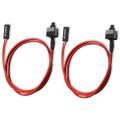 2 Pack 2 Pin SW PC Power Cable on/off Push Button ATX Computer Switch Wire 45cm - red. 
