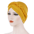 Style Hijab Turban Fashionable Braid Toe Cap Milk Silk Inner Cap Single Twist Silk Braided Turban for Wear Daily. 