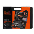 Black+Decker 108 Pieces Hand Tool Kit for Home & Office. 