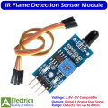 IR Flame Sensor Fire Detection Module 3.3–5V for Arduino Raspberry Pi DIY Robotics with Jumper Wires by Electrica. 