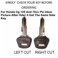Flip Key for Bikes - Jack Knife Style - Uncut Folding Flip Up Key Chain - Plastic Body New Latest Design CD70 | CG125 | CG125 Self | CB125F | CB150F  Logo (Honda). 