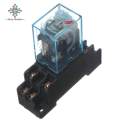 【Footprint】 Power Relay LY2NJ Socket Base 220V AC Coil Miniature Relay DPDT 8 Pins 10A 240VAC LY2 HH62P LY2 JQX-13F With PTF08A. 