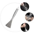 Stainless Steel Pan Scrub Brush Pot Brush Multipurpose with Non Slip Handle Kitchen Cleaning Brush Dish Brush for Cleaning Dishes Pans. 