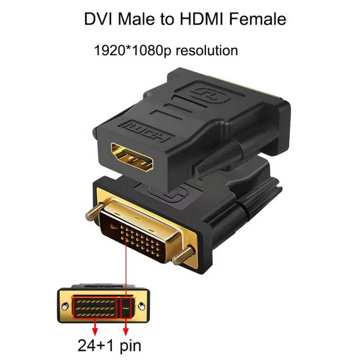 DVI%20male%20Converter%20DVI%20to%20HDMI%201920*1080P%20resolution%2024+1%2025%20Pin%20Gold%20Plated%20Support%20for%20Computer%20Display%20Screen%20projector%20tv%20DVI%20adapter%20HDMI%20adapter%20-%20Image%203