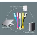 Foldable Multicolor Super Bright USB LED Laptop Light - Mini Portable Flexible Book Light Lamp - Reading Light for Table, Computer, Laptop, Notebook & Keyboard. 