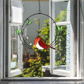 Window Hanging Spring Window Decoration Multicolor Bird Suncatcher Hanging Decorations Painted Window Decorations Durable Easy Install. 