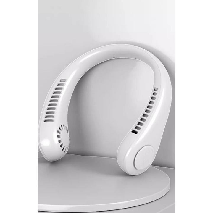 Portable Arctic Air Wearable Neck Fan Air Cooler and Purifier Chargeable with Flexible Neckband