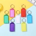 Name Tag Keychain Mix Colors Pack of 20 Rectangle Shape Tag Key rings or key chains for hotel room numbers or multipurpose Stationary item. 