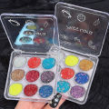 Miss Lara 9 Color Eyeshadow Palette Glitter Diamond Eye Makeup Face Glitter Art Flash Sequins Eye Shadow MS-163B. 