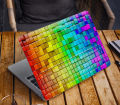 Colorful 3d Cubes Laptop Back Skin Vinyl Stickers Decal for 13 14 15 15.6 inches Laptop. 