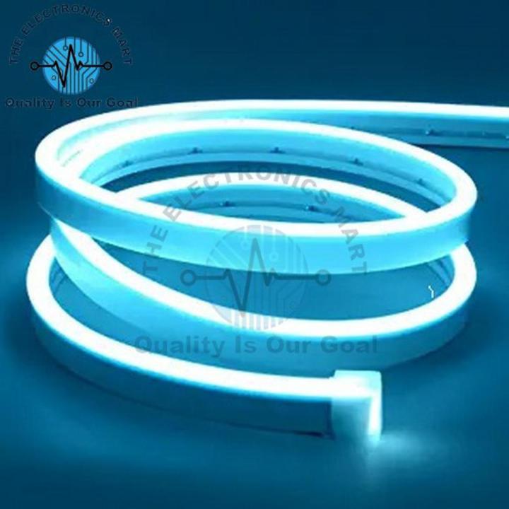 1 Meter DC 12V ICE Blue Neon Flexible Strip Light Rope Light Waterproof For Indoor Outdoor Decoration In Pakistan