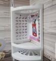 3 Tier Wall Mounted Bathroom Corner Shelf Organiser Rack, 3 Layer Bathroom Corner Shelf Washroom Stand Plastic Shampoo Rack Tooth Brush Soap Holder. 