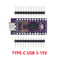 Pro Micro ATMEGA32U4 5V/16MHZ module With the bootloader for arduino MINI USB/Micro USB/TYPE-C with 2 row pin header for arduino. 