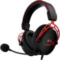 HyperX Cloud Alpha - Gaming Headset, Dual Chamber Drivers, Legendary Comfort, Aluminum Frame, Detachable Microphone, Works on PC, PS4, PS5, Xbox One/ Series X|S, Nintendo Switch and Mobile – Red ( WITHOUT BOX AMERICAN USED ). 