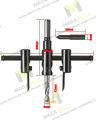 Handy Adjustable Metal Circle Hole Saw Drill Bit Cutter Kit DIY Tools Accessory. 
