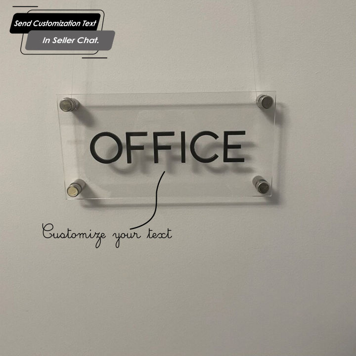 Customized 3D Acrylic Door Name Plates GD004