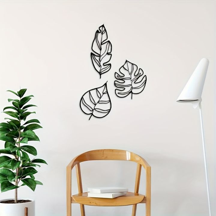 3PCS%20Large-Scale%20wall%20sticker%20Leaf%20Wall%20Art%20-%20No%20Feathers,%20Creative%20Home%20Decoration,%20Garden%20Accent,%20Family%20Wall%20Decoration%20Artwork,%20Add%20a%20Touch%20of%20Nature%20to%20Your%20Space%20/%20wall%20decal%20-%20Image%205