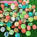 Ultraman bouncy ball paper card children's bouncing ball jumping ball capsule machine toy ball cartoon ball floating water ball pattern. 