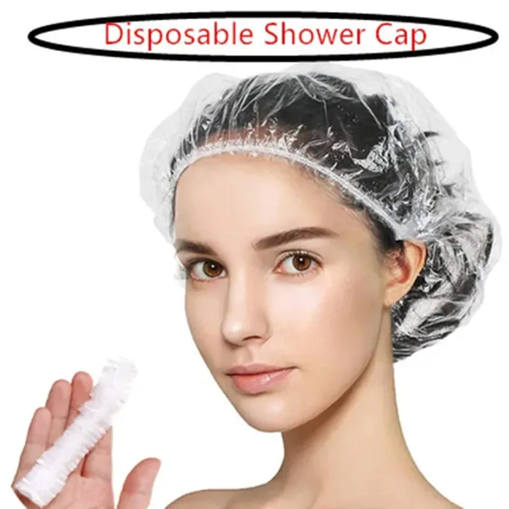 50Pcs%20Disposable%20Shower%20Cap%20Plastic%20Hair%20Bath%20Hat%20Elastic%20Women%20Waterproof%20Caps%20For%20Spa%20Salon%20Hotel%20Hair%20Dye%20Bathroom%20Rosa%20Kitchen%20-%20Image%202