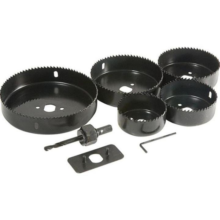 8 Pcs Hole Saw Kit With Carrying Vase, Round Shape Hole Saws
