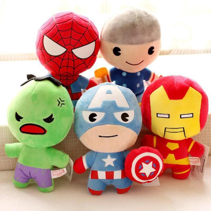 Cartoon Avengers Plush Toy Iron Man Doll Captain America Ragdoll Boy Children's Day Gift