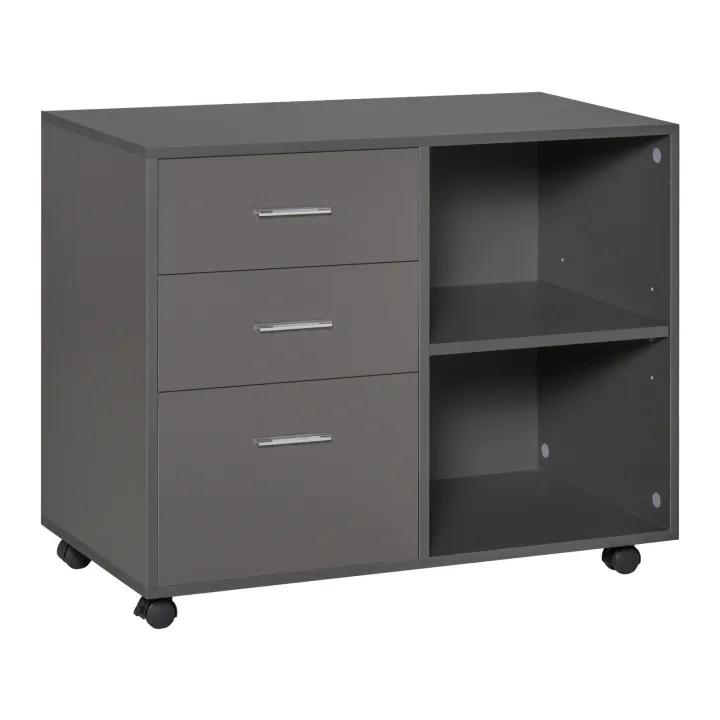 Printer%20Stand%20Storage%20Rack%20Freestanding%20Storage%20Cabinet%20w/%203%20Drawers%202%20Shelves%204%20Wheels%20Office%20-%20Image%205