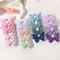 2/4/5Pcs Girls Cute Sequins Double Butterfly Clip Hairpins DIY Headwear Bow Decor Hairgrip Children Hair Accessories. 
