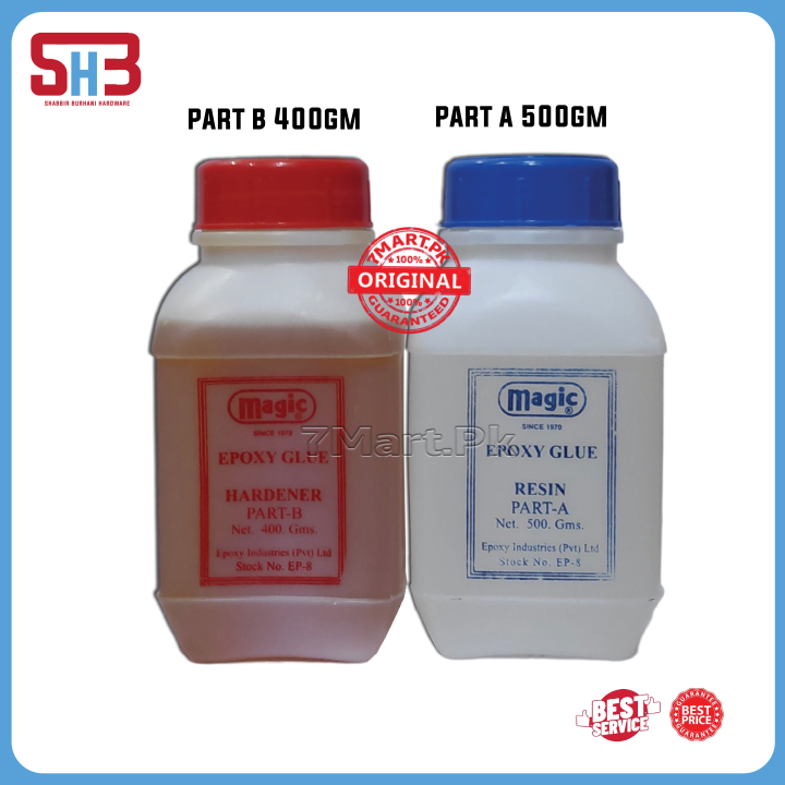 MAGIC EPOXY RESIN 1KG (PART B 400gm, PART A 500gm)