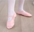 TIEJIAN Kids PU Leather Ballet Canvas Dance Slippers Gymnastic Yoga Shoes Flat Split Soft Sole Professional Children Ballet Slippers for Toddler Girls Ladies Children's and Adult's Dance Shoes. 