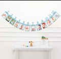 Photo Month Banner for First Birthday  1 to 12 Months Photo Frame Banner for 1st birthday decoration. 