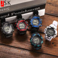 Electronic Watch Calendar Alarm Clock Night Light Stopwatch Men's Student Watch. 