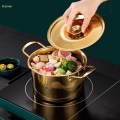 Korean Noodle Pot Cooker Fast Heating Stainless Steel Multipurpose Ramen Cooking Pot Instant Noodles Pot for Kitchen Picnic Soup Stew Hiking. 