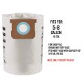 5 Pack Replacet Wet/Dry Vacuum Bags Dust Bags for Shop-Vac Ridgid 5-8 Gallon Vacuum 9066100 90661 906-61. 