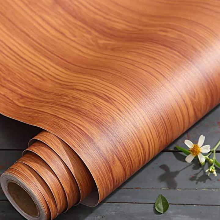 Imported Quality Self Adhesive Wooden Texture Sheet for Wall Decor Kitchen Wardrobe Cabinet Door - PVC Vinyl Wallpaper (60×200cm)